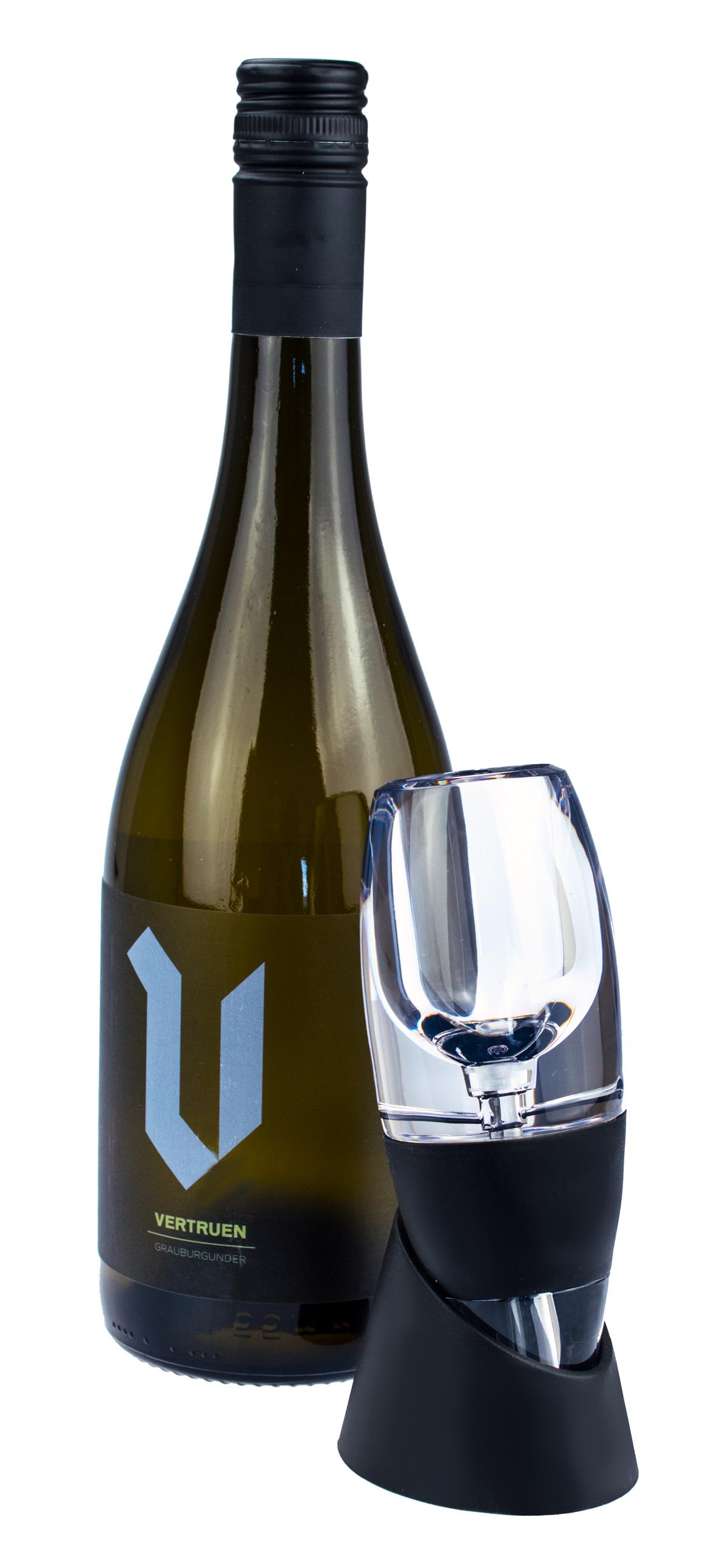 Weinbelüfter mit Sieb und Aufbewahrungshalter Weinausgießer Dekantierer Wein